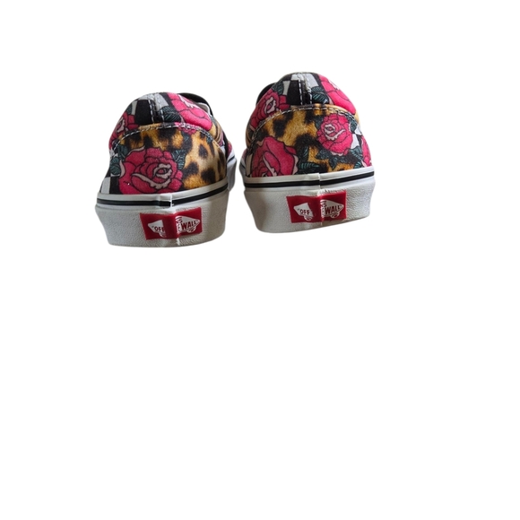 Vans Women's Checkered Floral and Leopard Slip-Ons - Picture 3 of 6